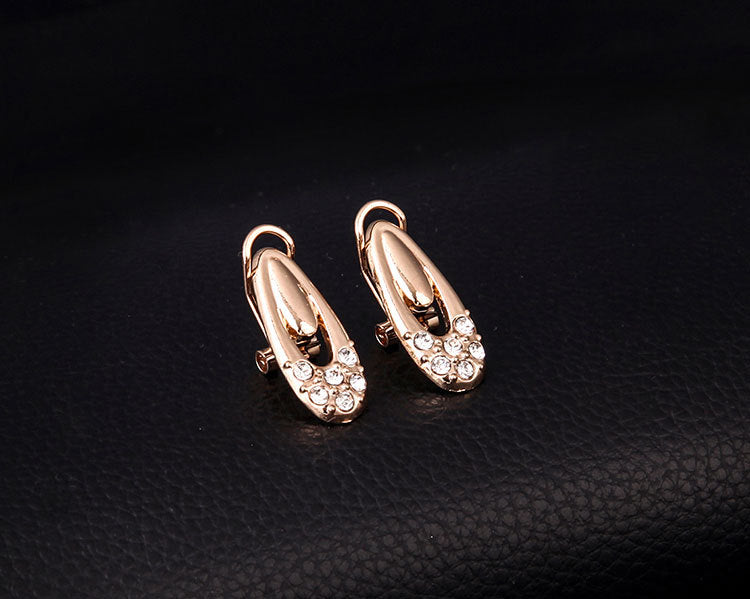 18K Gold Bridal Necklace and Earring Set