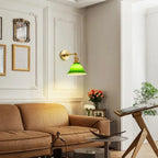 Japanese Glass Retro Long Brush Holder Rocker Telescopic Folding Wall Lamp