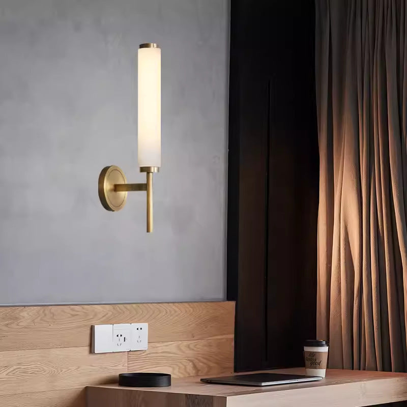 Copper Retro Affordable Luxury Bedroom Bedside Wall Lamp