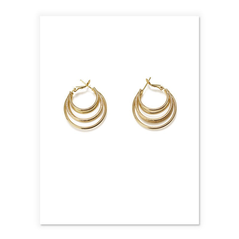 Gold-plated earrings earrings