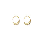 14K gold coated glossy drop earrings