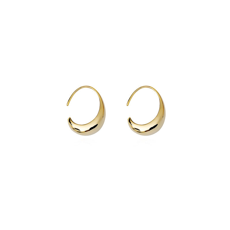 14K gold coated glossy drop earrings