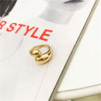 Gold Statement Dome Ring for Women