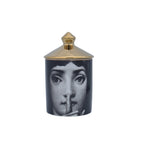 Face Aromatherapy Candle Holder Can Cotton Swab Storage Container