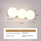 Modern Minimalist Glass Wall Bedroom Bedside Lamp