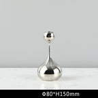 Simple Modern Metal Water Drop Candle Holder Ornament