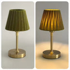 Adjustable Height LED Cordless Fabric Table Lamp