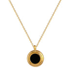 Solace Reversible Gold Pendant Necklace