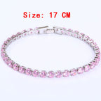 Cubic Zirconia Tennis Bracelets Iced Out Chain Crystal Bracelet Women Men Gold Bracelet Jewelry