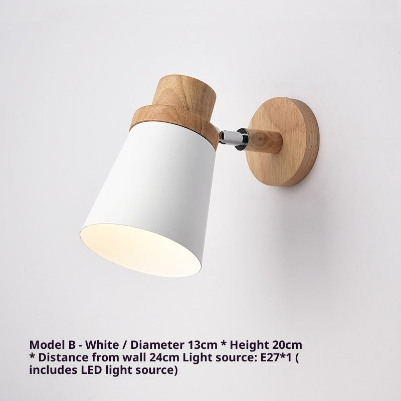 Nordic Log Color Macaron Decorative Wall Lamp