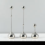 Simple Modern Metal Water Drop Candle Holder Ornament