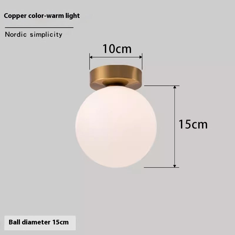 Nordic Simple Round Spherical Wall Lamp