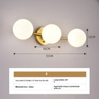 Modern Minimalist Glass Wall Bedroom Bedside Lamp