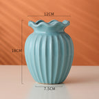 Ceramic Vase Anchor Gold Lotus Leaf