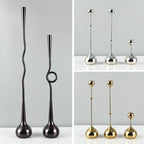 Simple Modern Metal Water Drop Candle Holder Ornament