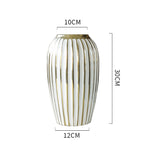 Light Luxury Electroplated Gold Modern Ceramic Vase Ornaments