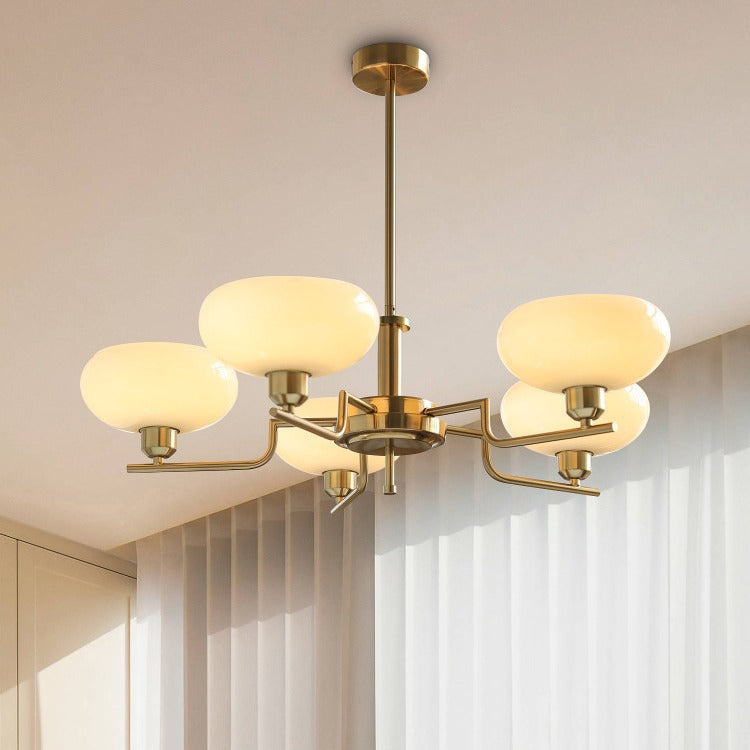 Living Room Chandelier Retro Cream Bedroom Dining Room Lamps