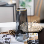 Creative Fashion Depicting Gold Glass Vase Ornaments