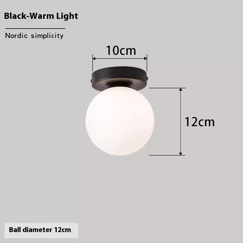 Nordic Simple Round Spherical Wall Lamp