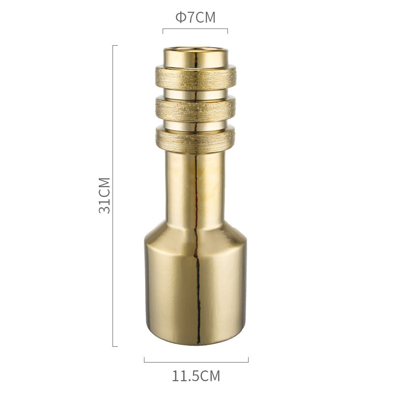 Gold And Silver Color Ceramic Vase Decoration Home Decoration