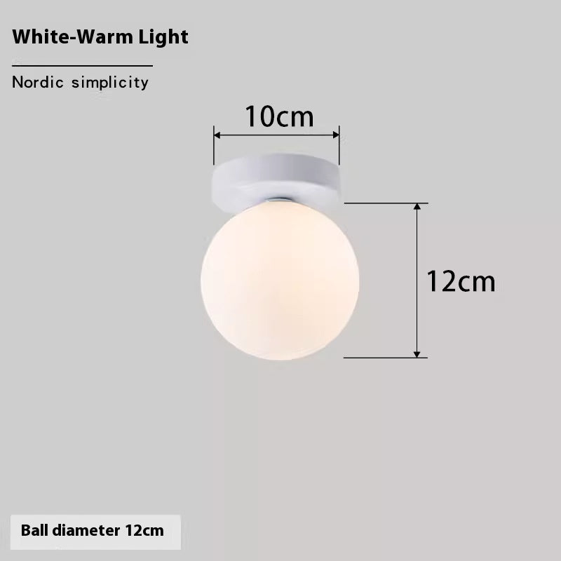 Nordic Simple Round Spherical Wall Lamp