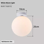 Nordic Simple Round Spherical Wall Lamp