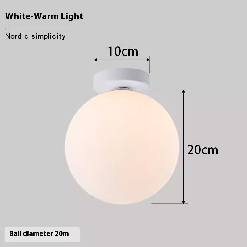 Nordic Simple Round Spherical Wall Lamp
