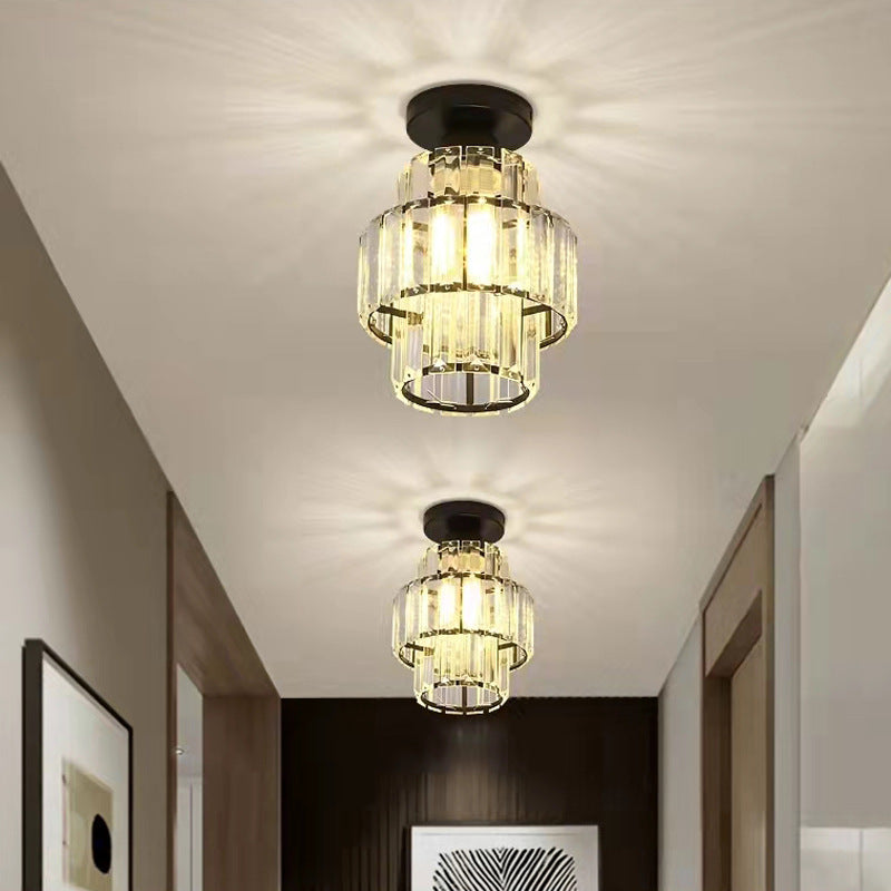 Minimalist Crystal Corridor Ceiling Bedroom Chandelier