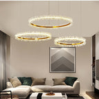 Living Room Crystal Chandelier Modern Style Electroplated Gold Creative