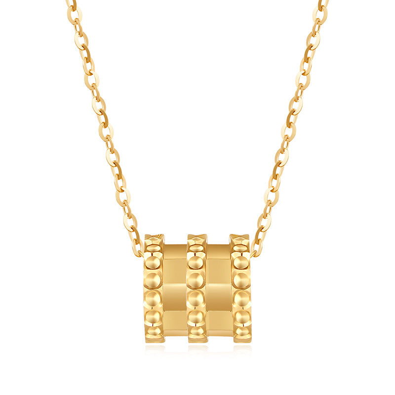 Small Waist Necklace, Rose Gold Pendant  Necklace