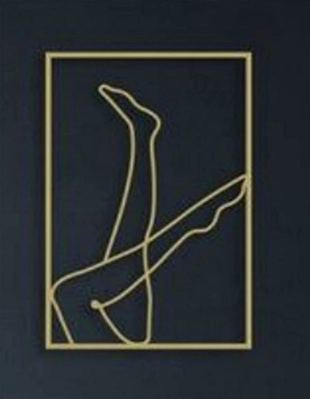 Female Line Art Acrylic Wall Decoration  Body