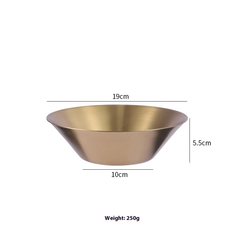 Gold Japanese 304 Stainless Steel Ramen Bowl