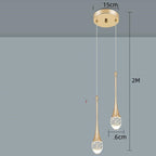 Bedroom Bedside Small Chandelier Net Red Light Luxury Bedside Table