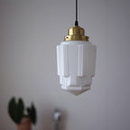 Brass Glass American Coffee Restaurant Bedroom Bedside Chandelier