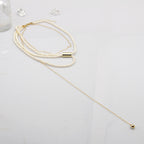 French Vintage Pearl Multi Layered Layered Necklace