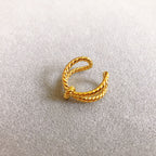 18K Gold Plated Knot Adjustable Ring