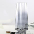 Light Luxury Gold Rim Colored Diamond Vase Rose