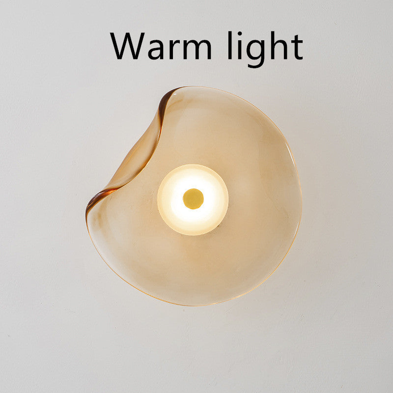 Bedroom Bedside Decoration Round Wall Lamp