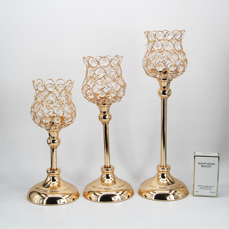 Creative European Wedding Single Head Candlestick Props
