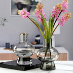 Simple And Creative Gold Edged Small Mouth Single Bundle Glass Vase