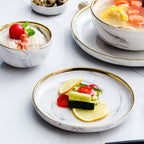 Plate Bowl Set Combination Rice Bowl Soup Bowl Simple Dish Hotel