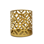 Creative Golden Geometric Hollow Wrought Iron Candle Holder