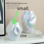 Gold Simple Ceramic Vase Home Flower Arrangement Ornaments