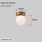 Nordic Simple Round Spherical Wall Lamp