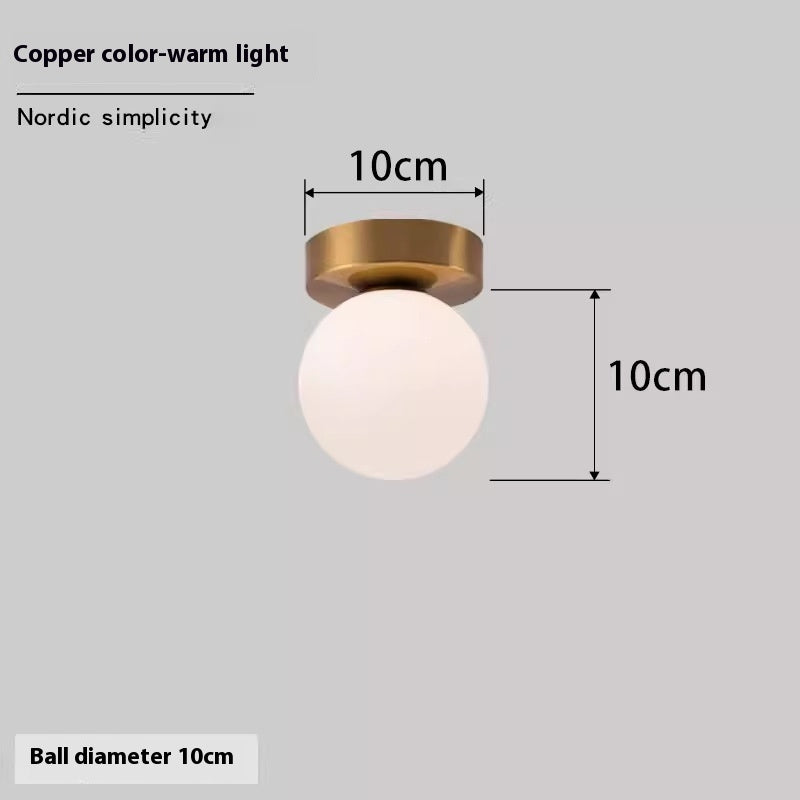 Nordic Simple Round Spherical Wall Lamp