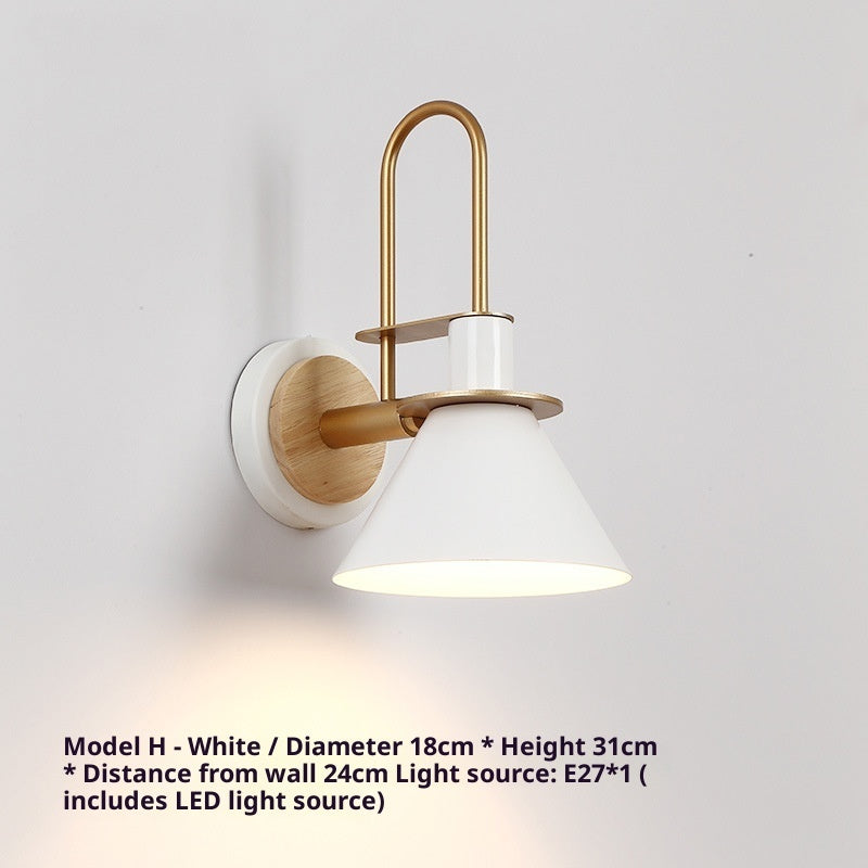 Nordic Log Color Macaron Decorative Wall Lamp