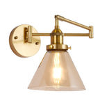 Bedroom Chinese Telescopic Long Brush Holder Wall Lamp