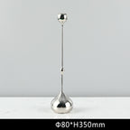 Simple Modern Metal Water Drop Candle Holder Ornament