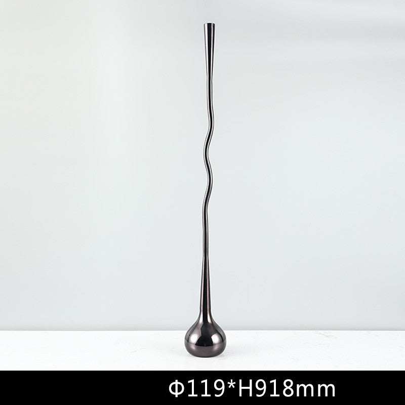 Simple Modern Metal Water Drop Candle Holder Ornament