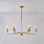 Copper American Style Chandelier Retro Living Room Bedroom Duplex